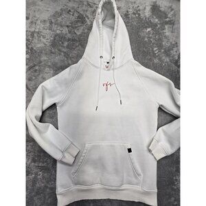 VFS Apparel Hoodie Unisex Medium‎ White W/Red Logo's